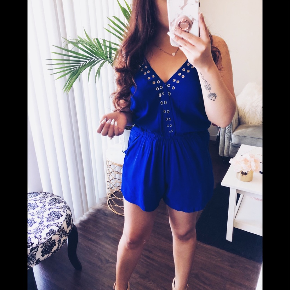 COPY - Royal blue Romper